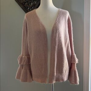 POL brand cardigan, blush color- rabbit hair and wool